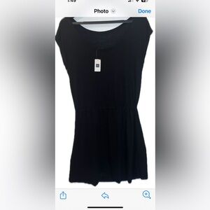 Gap Black dress. High front , lower back. Size medium. NWT. 100% Rayon.